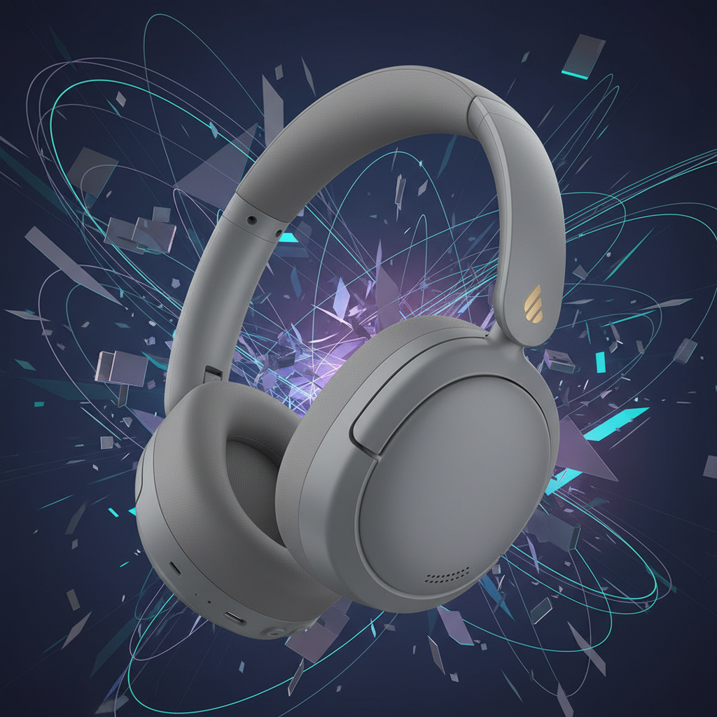 Edifier W800BT Pro Edifier W800BT Pro em fundo abstrato; Fones Bluetooth Over-Ear.