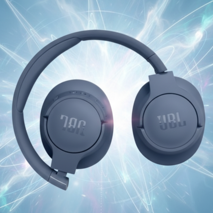 JBL Tune 770NC JBL Tune 770NC em fundo abstrato; Fones Bluetooth Over-Ear.