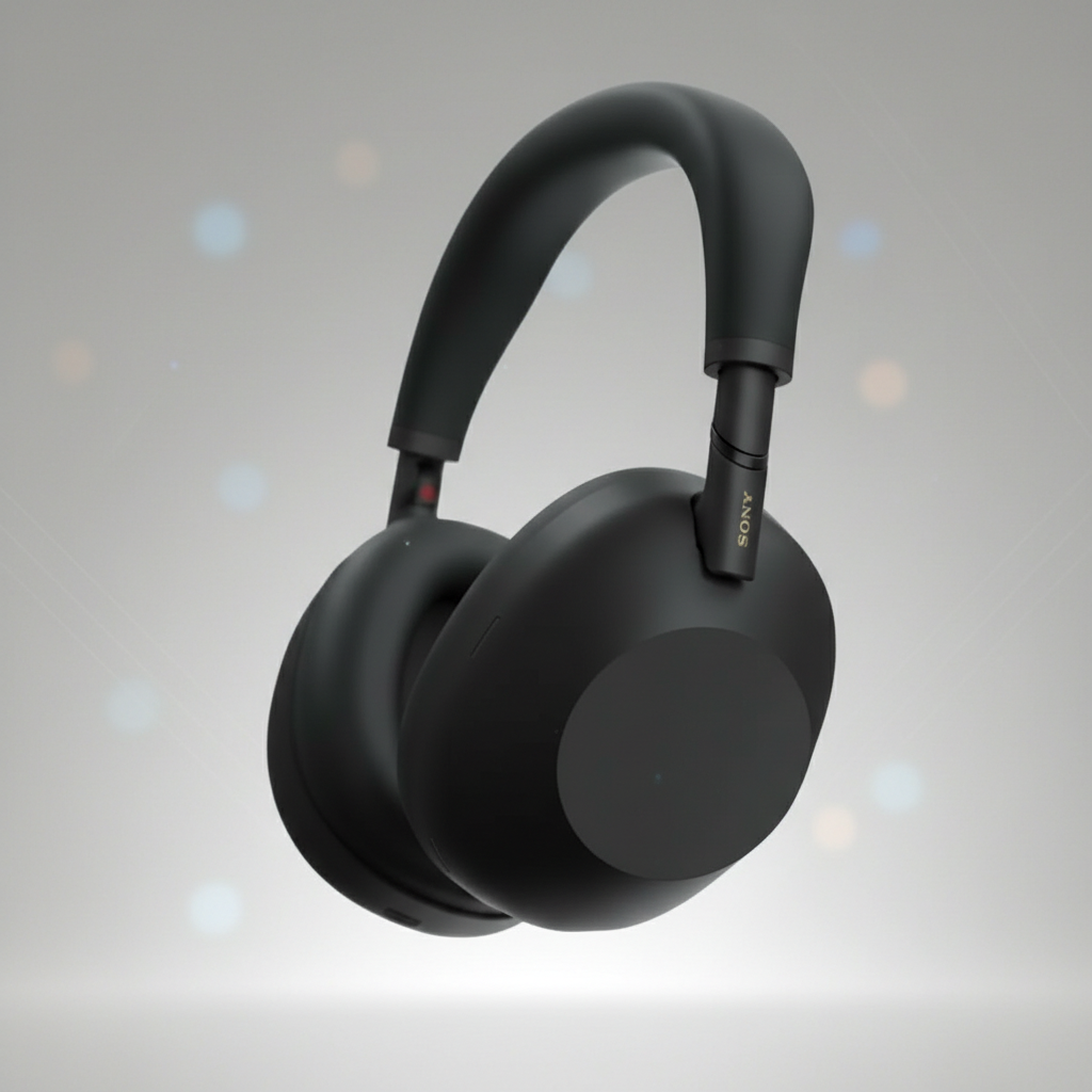 Sony WH-1000XM6 Sony WH-1000XM6 em fundo abstrato; Melhores Fones Bluetooth Over-Ear.